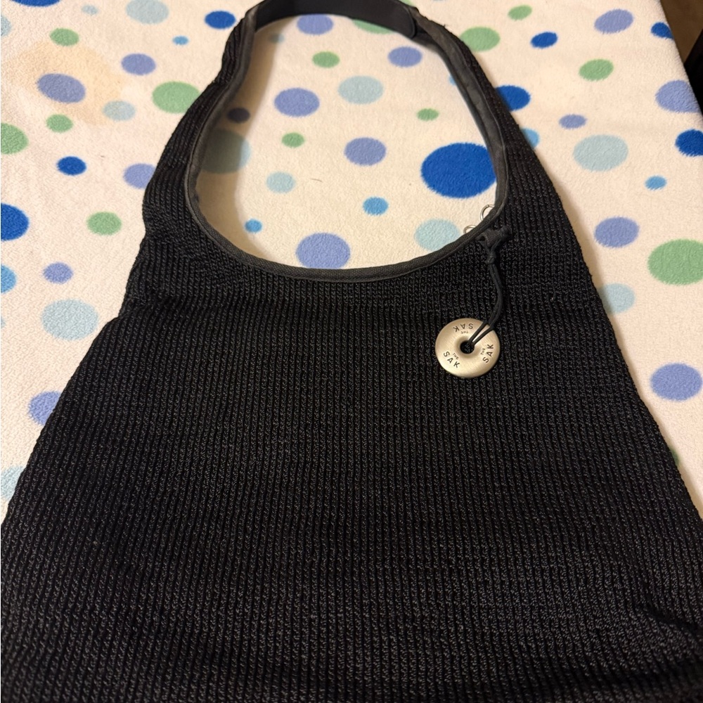 The Sak Black Knit Satchel